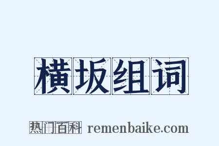 横坂组词是什么意思的图片